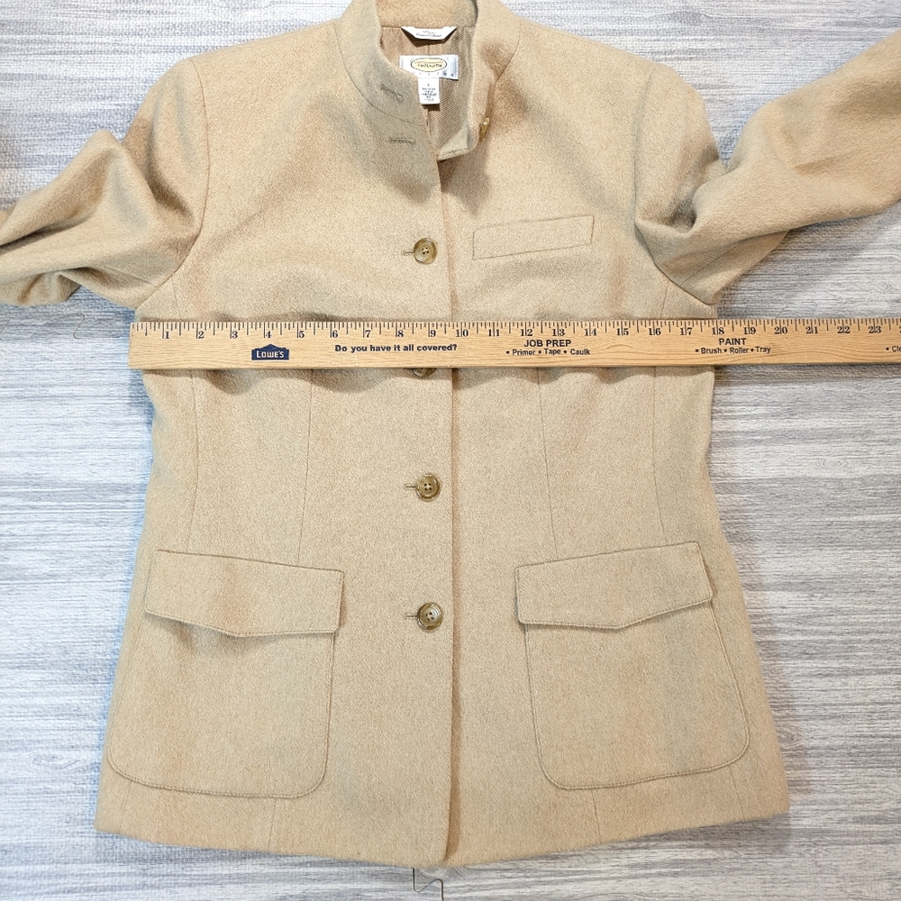 Vintage Talbot's Camel Hair Blazer Jacket Tan Neutral Soft Warm Classic 6P - Picture 7 of 10